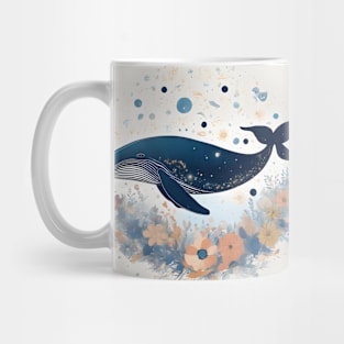 Floral Astral Whale Mug